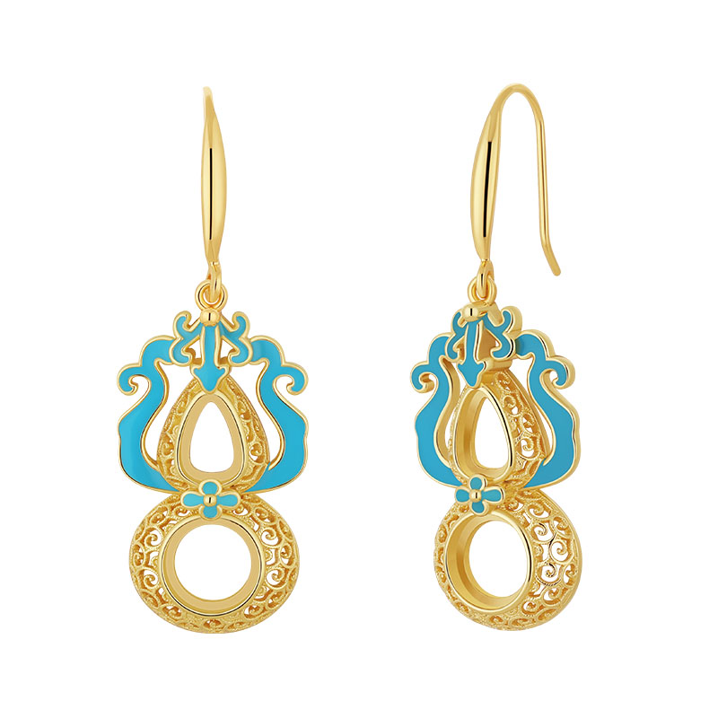 Custom Production of Brass Gold-Plated Luxury Jewelry