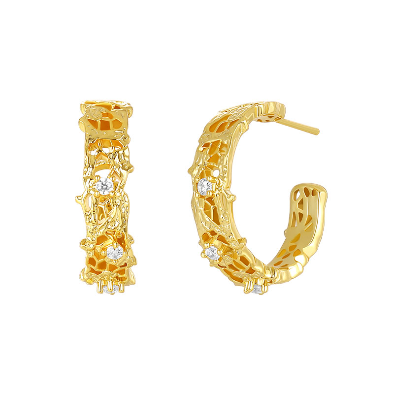 Custom Production of Brass Gold-Plated Luxury Jewelry